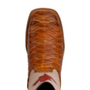 Bota Texana Masculina Canadá Escamada Bico Quadrado