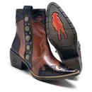 Botina Feminina Latego Telha Com Café