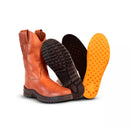 Bota Texana Sem Forro Solado de Tênis Masculino + Palmilha Especial de Alto Conforto de Brinde