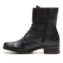 Coturno Isa em Couro com Fivela Feminino