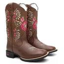 Bota Texana Feminina Sage Bico Quadrado